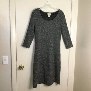 The Territory Ahead Grey Wool-Blend Sweater Dress